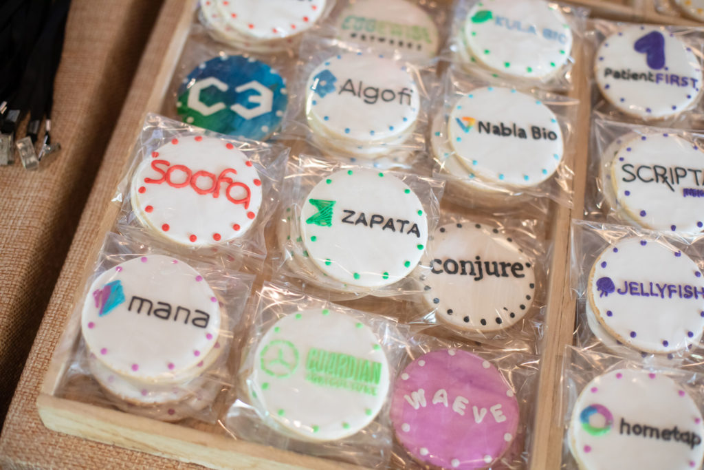 Cookies with portfolio company's logos